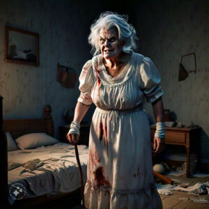 /imagine Granny from the horror game