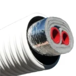 Insulated PEX pipe underground